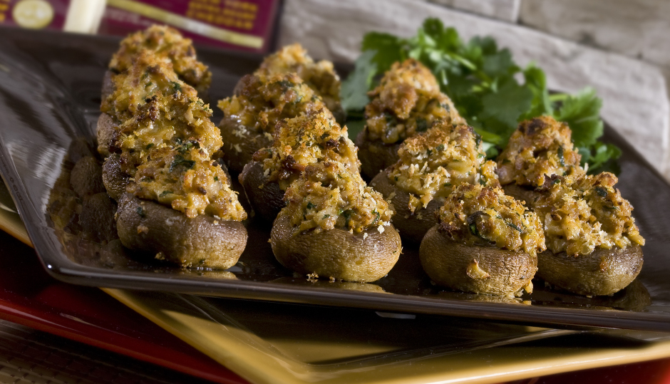 Chorizo & Cheddar Stuffed Mushrooms