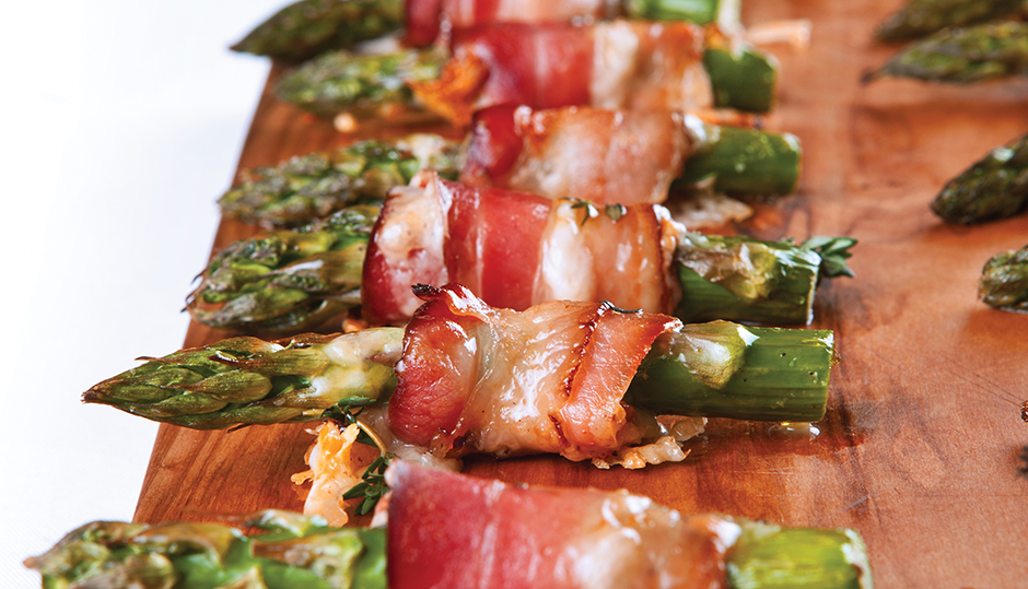 Bacon and Adams Reserve Cheddar Wrapped Asparagus