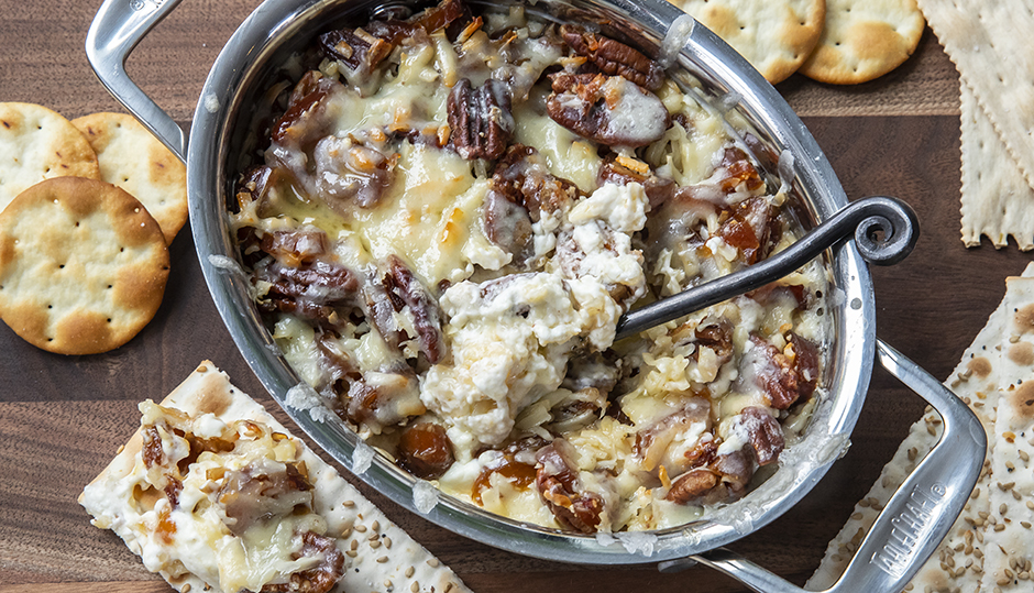 Warm Cheddar, Date & Pecan Dip