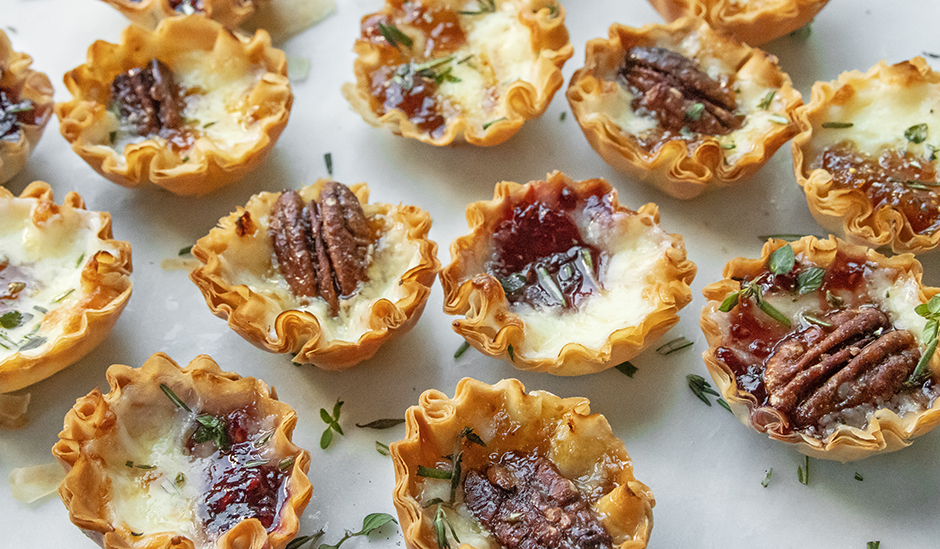 Easy Cheddar & Jam Tartlets